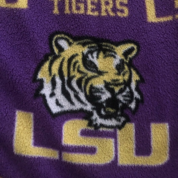 Like new LSU fleece pajama pants with pockets and drawstring - Picture 6 of 6